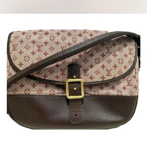 Louis Vuitton Red and Brown Monogram Shoulder Bag